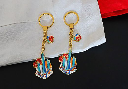 海天风光金属钥匙扣挂件定制