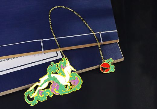 梅花鹿金属书签定制