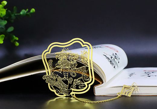 神兽獬豸金属书签定制