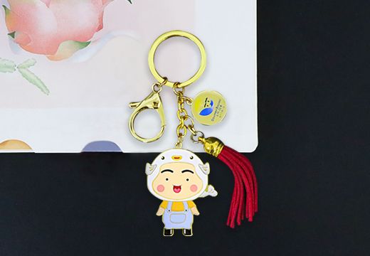 白蕉海鲈金属钥匙扣挂件定制