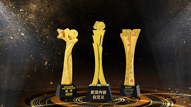 公司一般老员工发放什么奖杯？