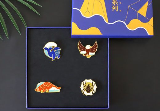 标本系列金属徽章套装定制