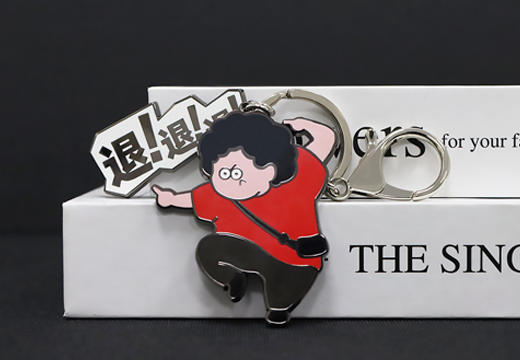 卡通人物不锈钢钥匙扣定制