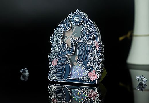 文创产品流沙金属冰箱贴定制