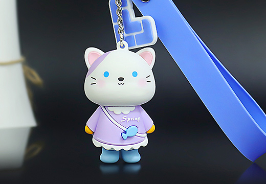 幸运猫公仔钥匙扣定制