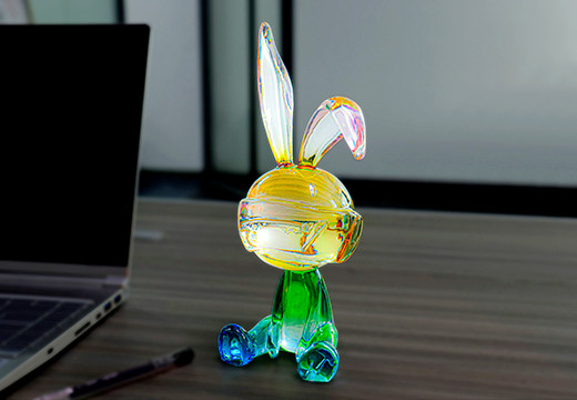 兔子透明树脂摆件定制