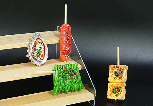 立体食物烧烤冰箱贴定制