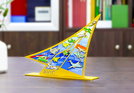 中国航空金属徽章摆件定制