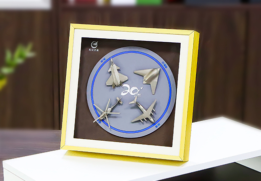 航空周年纪念金属徽章定制