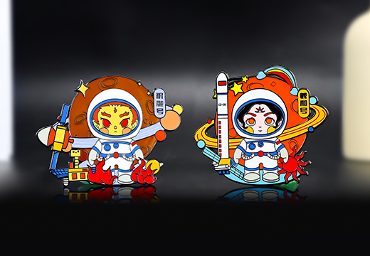 航天桌面摆件金属徽章定制