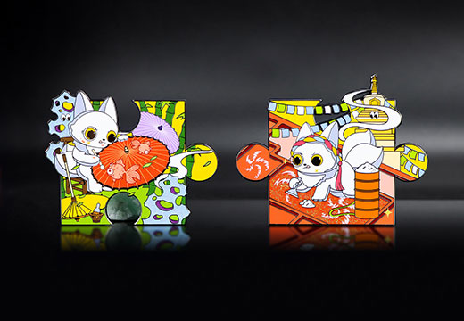 山海经非遗拼图盲盒冰箱贴定制