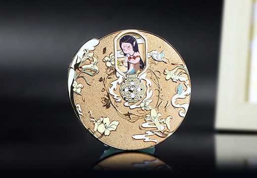 山海经旋转金属徽章定制