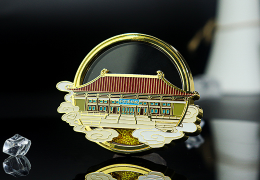 城市金属流沙冰箱贴定制