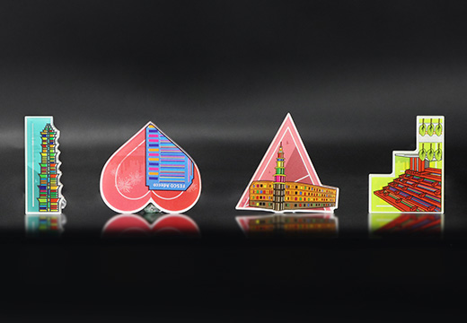 企业亚克力冰箱贴套装定制