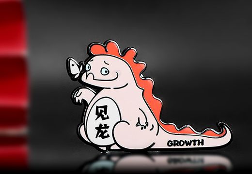 小恐龙企业珐琅金属徽章定制