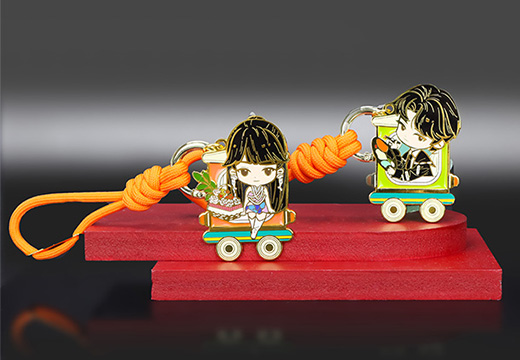 影视周边金属磁吸钥匙扣定制