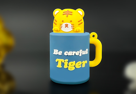 卡通小老虎软胶公仔摆件定制