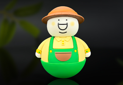 软胶公仔不倒翁摆件定制