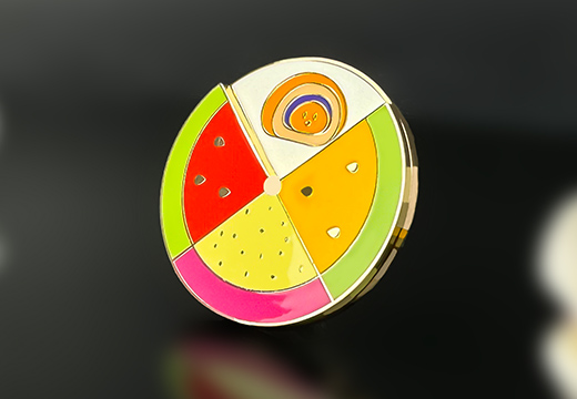 企业旋转金属徽章定制