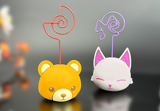 软胶公仔摆件便签夹定制