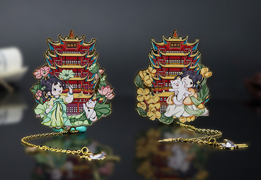 黄鹤楼金属印刷书签定制