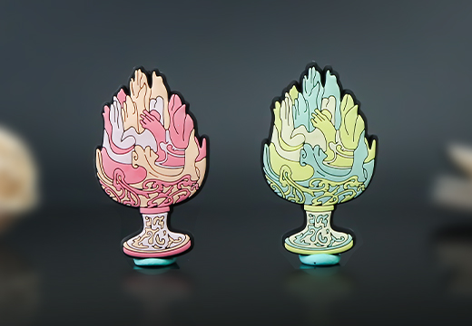 错金铜博山炉冰箱贴定制