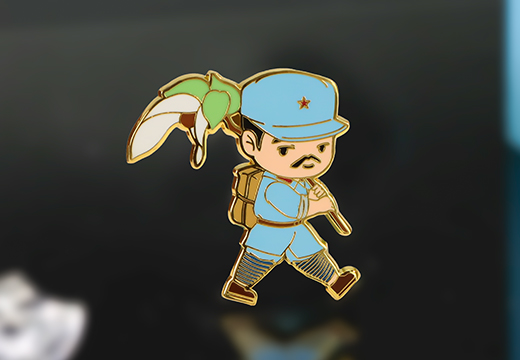 金属珐琅红军徽章定制