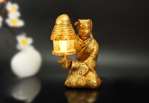 长信宫灯发光摆件定制