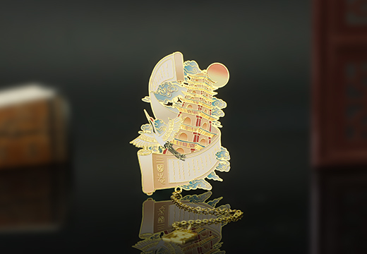 中国风金属印刷书签定制