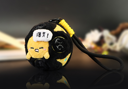 骰子毛绒公仔挂件定制