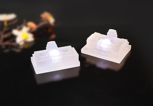 建筑物发光树脂冰箱贴定制