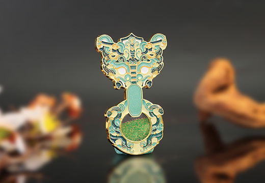 辅首流沙金属冰箱贴定制