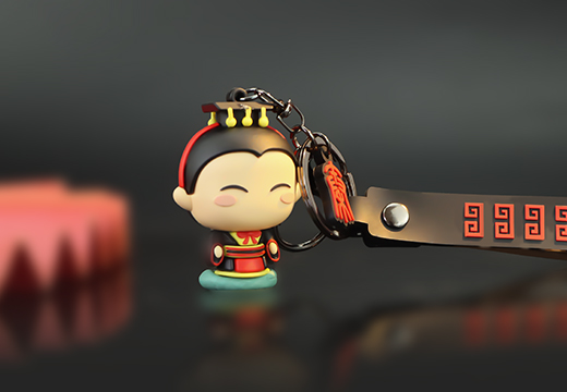 景区PVC软胶钥匙扣定制