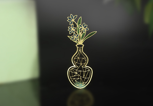 金属透光珐琅书签定制