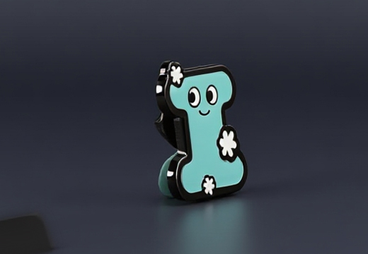 字母卡通金属徽章定制