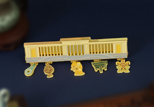 建筑物金属发光冰箱贴定制